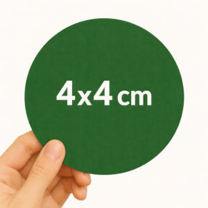 Adesivos papel comum (4x4 cm)
