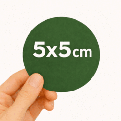 Adesivos papel comum (5x5 cm)