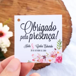 Tag impressão frente 4,5x4,5 cm