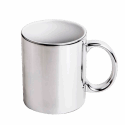 Caneca cromada prata para sublimação