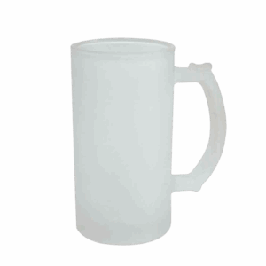 Caneca de vidro de chopp jateada para sublimação
