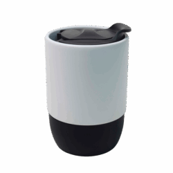 Copo de cerâmica buddy com tampa