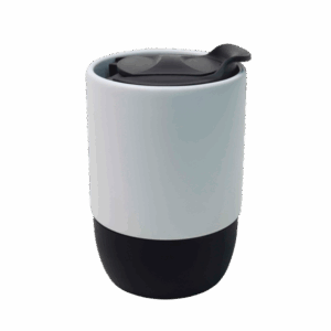 Copo de cerâmica buddy com tampa
