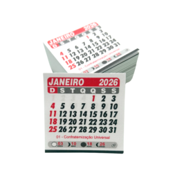 Calendário para Imã de Geladeira